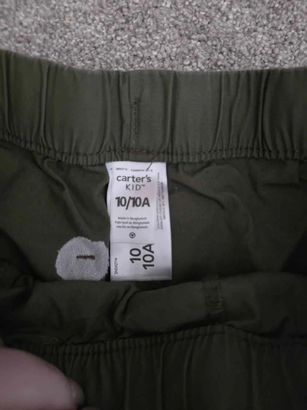 Carter's Olive Green Drawstring Casual Shorts